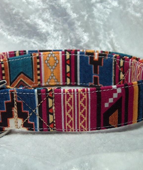 Southwest Designer Colors Martingale Dog collar